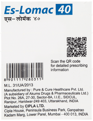 Es Lomac 40 Mg Tablet 15