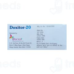 Doxitor 20 MG Tablet 10 Doxitor 20 MG Tablet 10