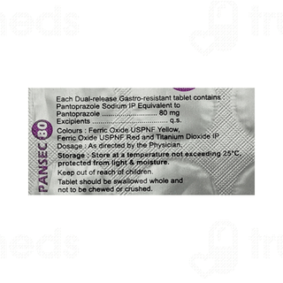 Pansec 80 Tablet 15