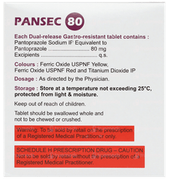 Pansec 80 Tablet 15 Pansec 80 Tablet 15