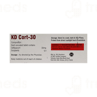 Kd Cort 30 MG Tablet 10