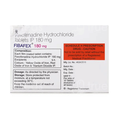 Fibafex 180Mg Tablet 10 Fibafex 180Mg Tablet 10