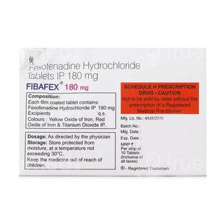 Fibafex 180Mg Tablet 10