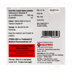 Zitmed 500 MG Tablet 5 Zitmed 500 MG Tablet 5