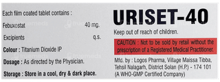 Uriset 40 Mg Tablet 10