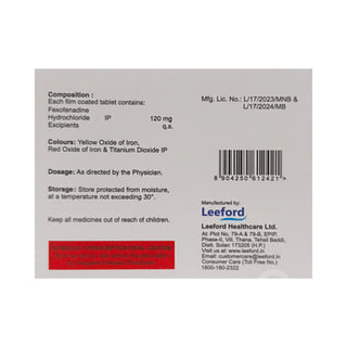 Fexodat 120 Tablet 10