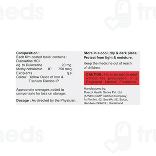 Duloctus M 20 Mg/750 MCG Tablet 10