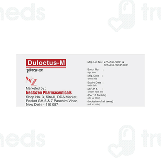 Duloctus M 20 Mg/750 MCG Tablet 10