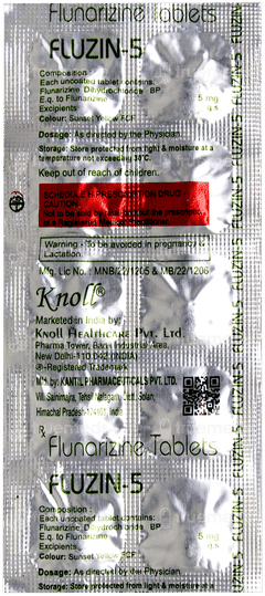 Fluzine 5 MG Tablet 10