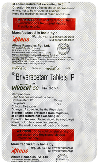 Vivocet 50 Tablet 15