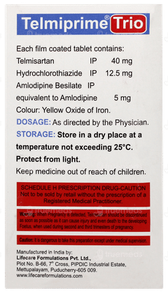 Telmiprime Trio Tablet 15
