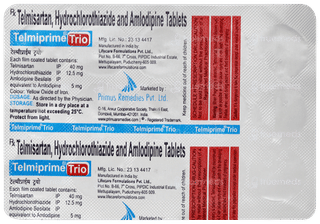 Telmiprime Trio Tablet 15