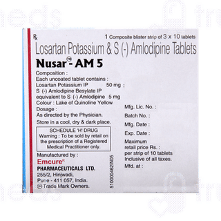 Nusar Am 5 MG Tablet 10