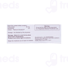 Feblyss 40 MG Tablet 10 Feblyss 40 MG Tablet 10
