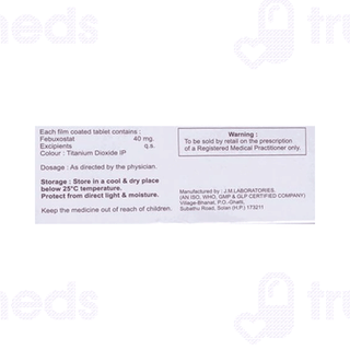 Feblyss 40 MG Tablet 10