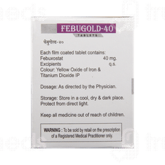 Febugold 40 MG Tablet 10 Febugold 40 MG Tablet 10