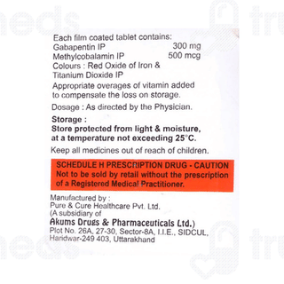 Actigaba M 300 MG Tablet 10