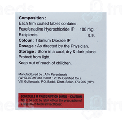 Fdine 180 MG Tablet 10