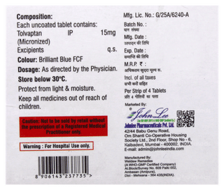 Tolvact 15 Tablet 4