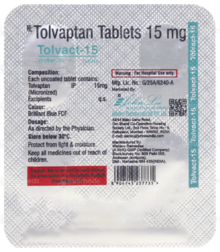 Tolvact 15 Tablet 4