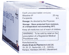 Bilmegh 20 Mg Tablet 10 Bilmegh 20 Mg Tablet 10