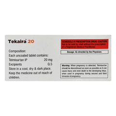 Tekaira 20 Mg Tablet 10 Tekaira 20 Mg Tablet 10