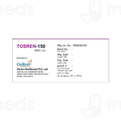 Tosren 150 MG Tablet 10 Tosren 150 MG Tablet 10