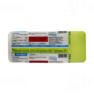 Vertifyl 8 MG Tablet 10