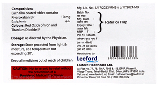 Rivaford 10 Tablet 10