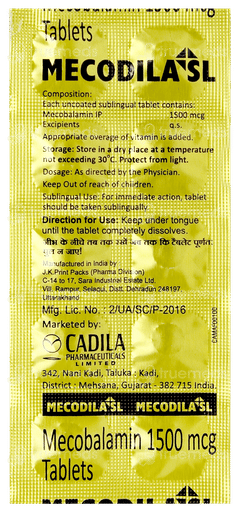 Mecodila Sl Tablet 10