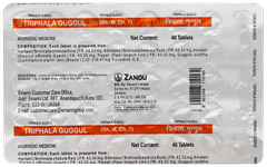 Zandu Triphala Guggul Tablet 40