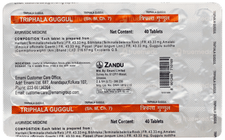 Zandu Triphala Guggul Tablet 40