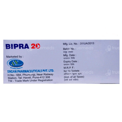 Bipra 20 Mg Tablet 10 Bipra 20 Mg Tablet 10