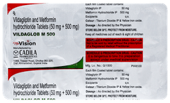 Vildaglob M 500 Tablet 10