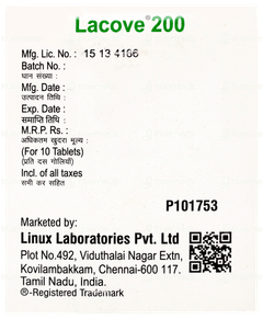 Lacove 200 Tablet 10 Lacove 200 Tablet 10