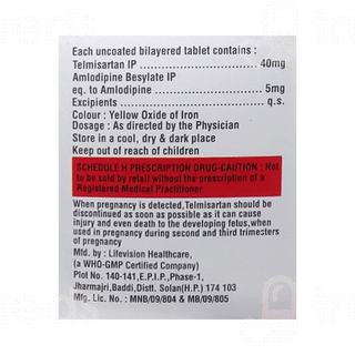 Telcordia Am 40 MG Tablet 10