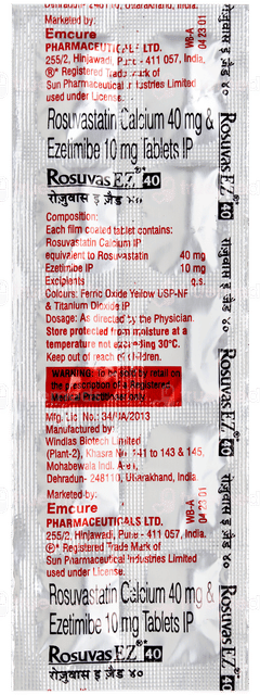 Rosuvas Ez 40 Tablet 10