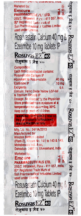 Rosuvas Ez 40 Tablet 10