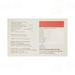 Amoxiris Cv 625 MG Tablet 10