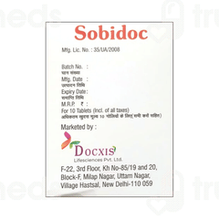 Sobidoc 500 MG Tablet 10 Sobidoc 500 MG Tablet 10