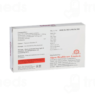 Sultacef 375 Mg Tablet 10
