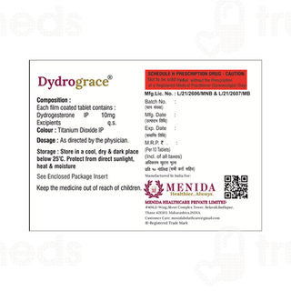 Dydrograce 10 MG Tablet 10