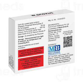 Sitasug M 50/500 MG Tablet 10