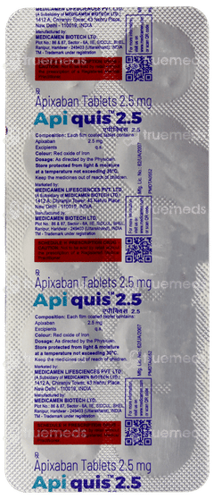 Apiquis 2.5 Tablet 10
