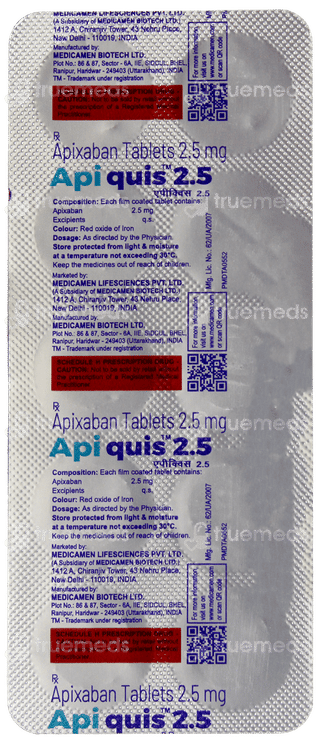 Apiquis 2.5 Tablet 10