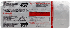 Rabinol 20 Tablet 10 Rabinol 20 Tablet 10