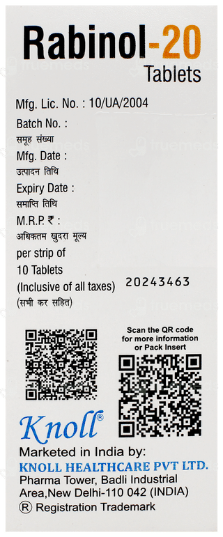 Rabinol 20 Tablet 10