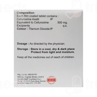 Sefta 500 MG Tablet 10