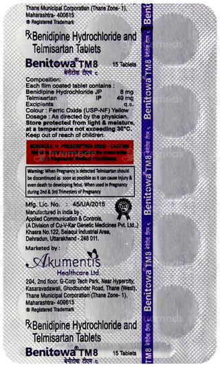 Benitowa Tm 8 Tablet 15