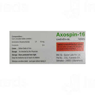 Axospin 16 MG Tablet 10